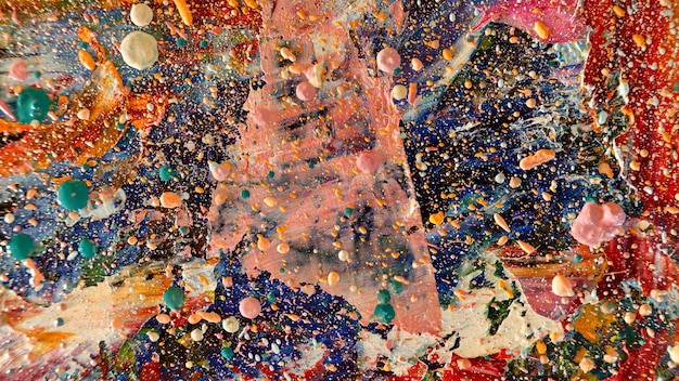 Textura de cor Pintura a óleo desenhada à mão sobre tela Fundo de arte abstrata Arte contemporânea moderna