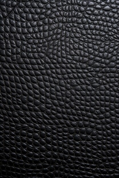 Textura de couro preto de close-up com fundo plano