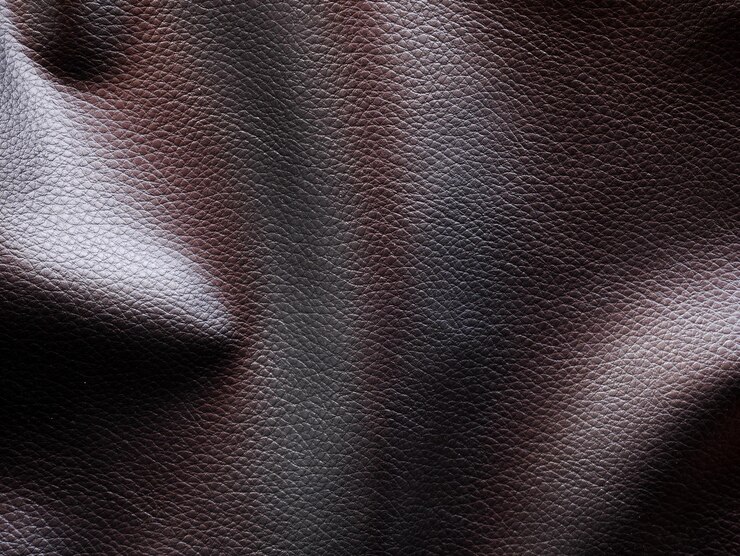 Textura de couro preto para plano de fundo