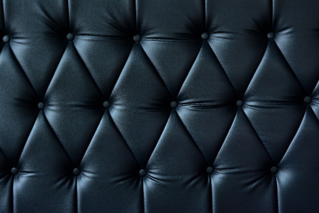 Textura de couro sofá azul escuro close-up para plano de fundo