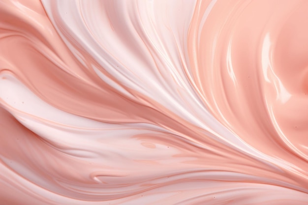 Textura de creme colorido de beleza fundo de cosméticos de cuidados com a pele Ilustração de IA gerativa