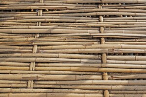 Textura de detalhes de artesanato de bambu padrão de fundo de textura de artesanato de bambu de estilo tailandês