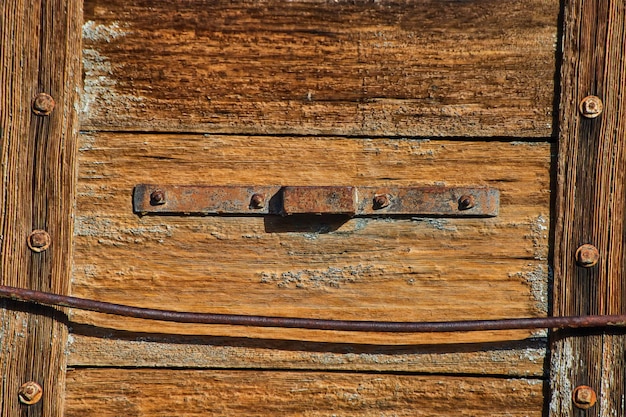 Textura de detalhes de madeira de carrinho de trem antigo