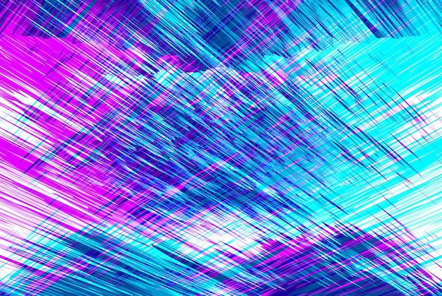 Foto textura de energia abstrata colorida com linhas de deslocamento de movimento de tecnologia simples