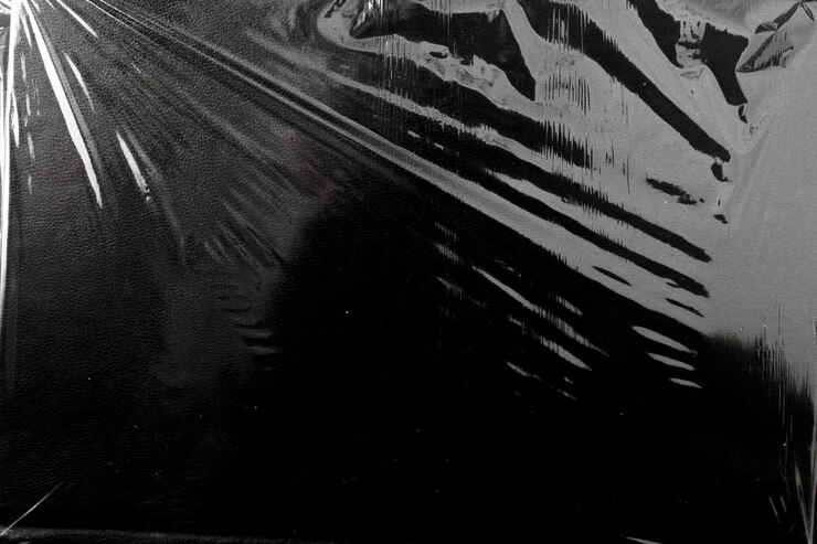 Foto textura de envoltório plástico