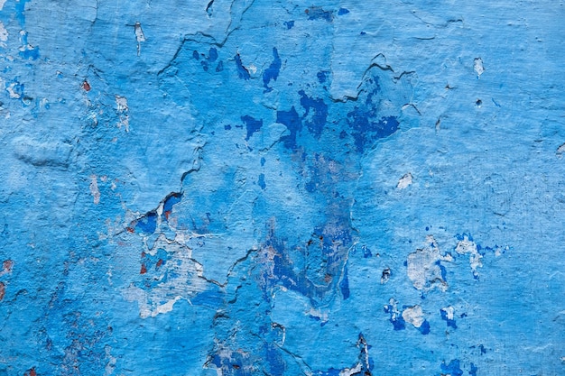 Textura de estuque azul. fundo pobre