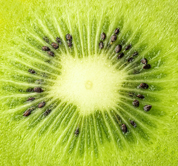 Textura de fatia de kiwi close-up