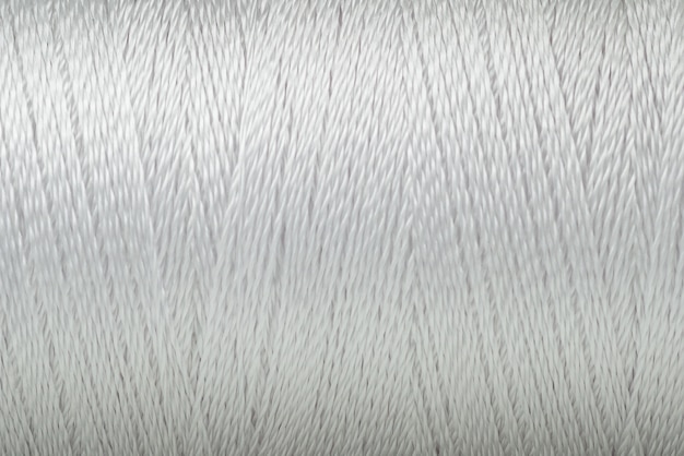 Foto textura de fio branco cor macro