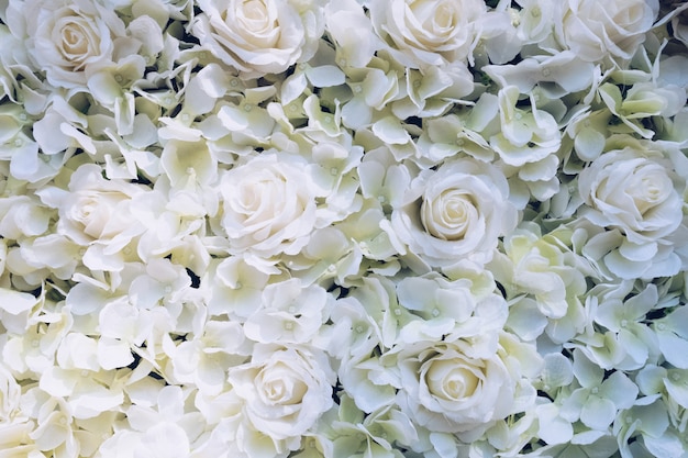 Foto textura de flor branca vintage.