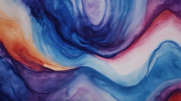 Foto textura de fluxo de aquarela recriada por índigo