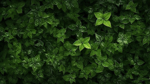 Textura de folhagem verde