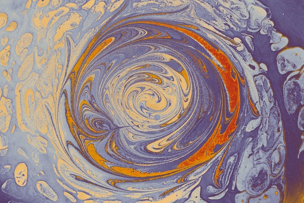 Textura de fundo abstrata com pintura de mármore Ebru com padrões de círculo