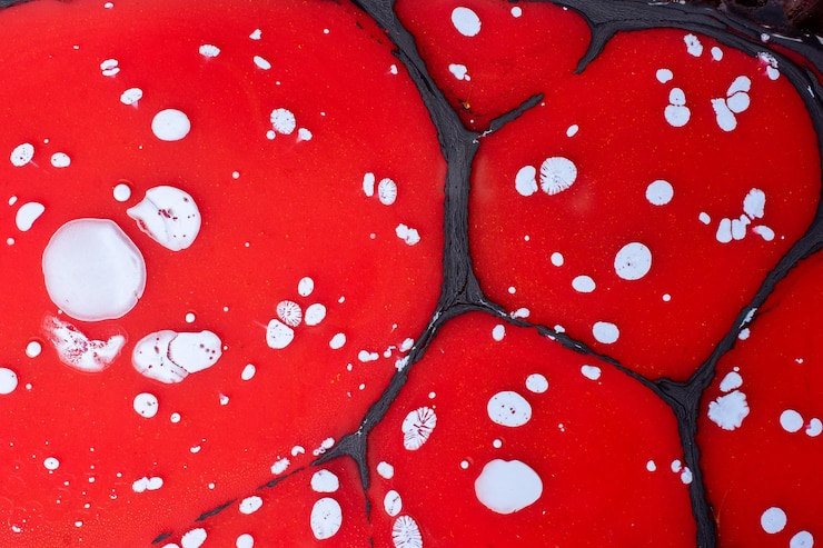 Foto textura de fundo abstrata com pintura de mármore ebru com padrões
