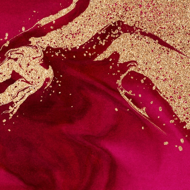 Textura de fundo aquarela de luxo Borgonha e ouro