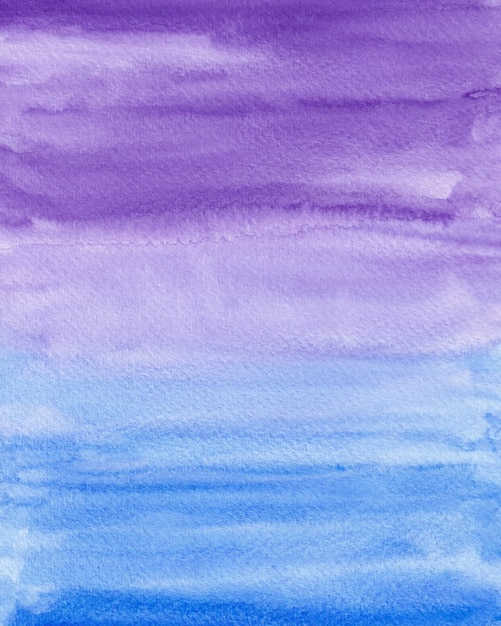 Textura de fundo aquarela gradiente azul e roxo