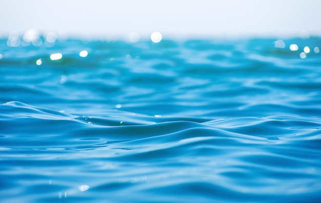 Textura de fundo azul água do mar