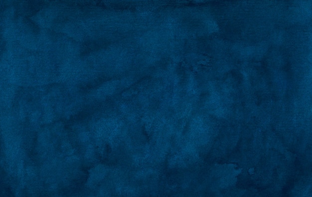 Textura de fundo azul profundo vintage aquarela. Cor de água abstrato azul escuro tinta azul fundo Aquarela modelo elegante.