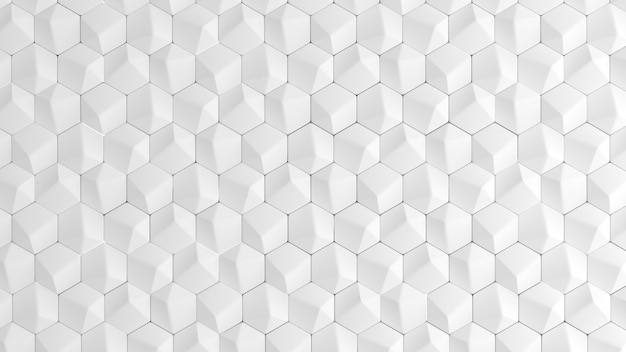 Textura de fundo branco com formas geométricas. Ilustração 3d