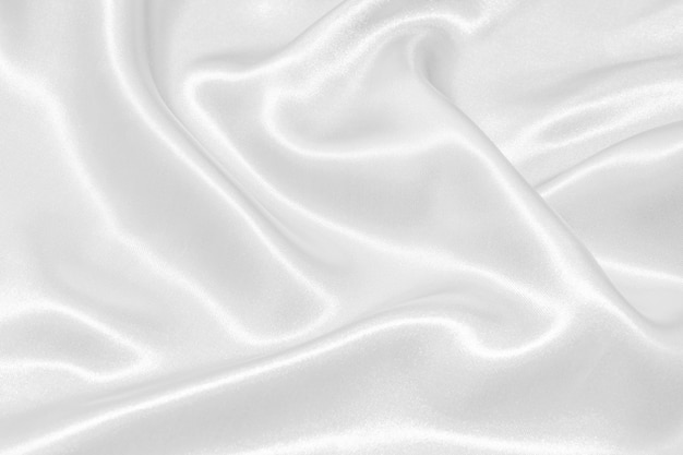 Textura de fundo branco seda ondulada