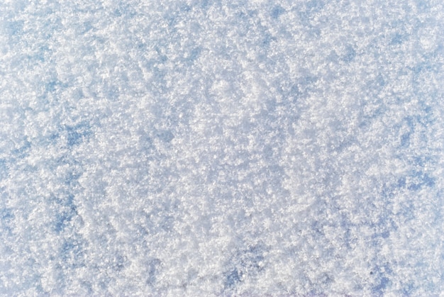 Foto textura de fundo com superfície macia e fofa de neve recém-caída