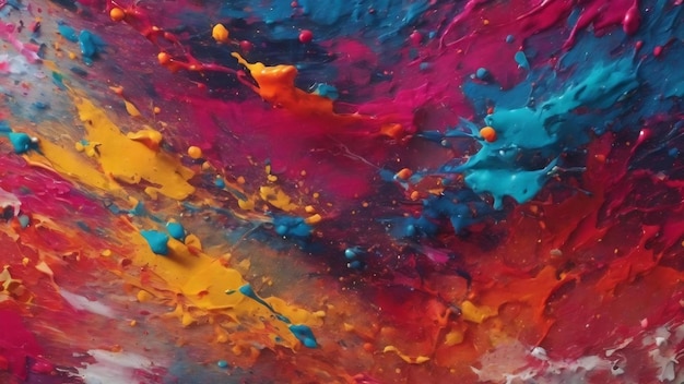 Textura de fundo de arte grunge abstrata com salpicos de pintura coloridos