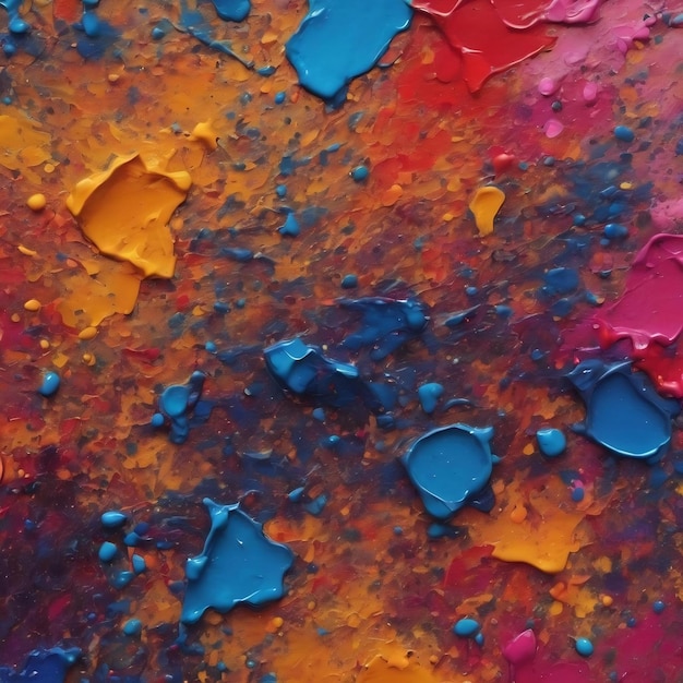 Textura de fundo de arte grunge abstrata com salpicos de pintura coloridos