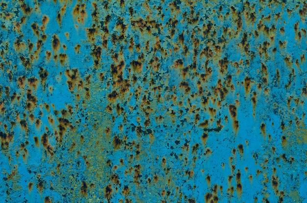 Textura de fundo de parede de ferro pintado vintage com muitas camadas de tinta