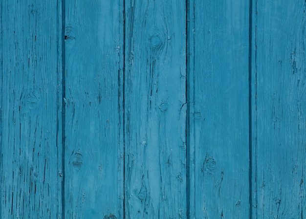 Textura de fundo de pranchas de madeira pintadas de azul