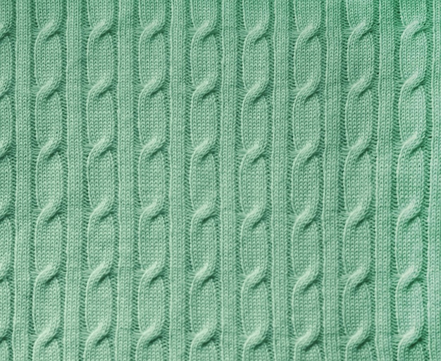 Foto textura de fundo de tecido de malha verde