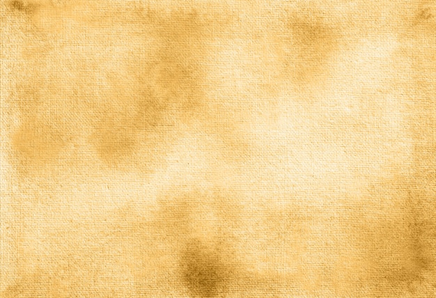 Textura de fundo pintado à mão aquarela pastel abstrato amarelo escuro.
