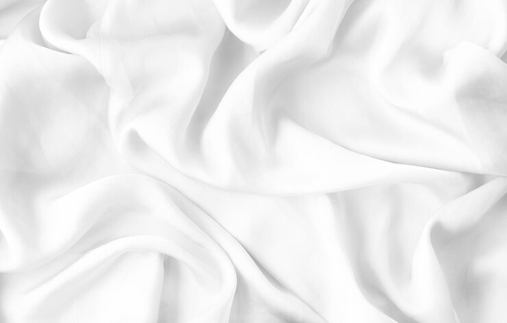 Foto textura de fundo plana de seda macia branca de luxo pano de fundo abstrato beleza de férias
