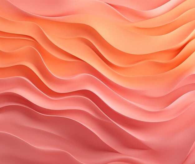 Textura de fundo rosa e laranja abstrata da curva onda GenerativeAI e fundo liso