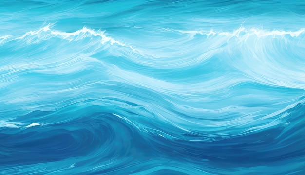 Foto textura de fundo sem costura para uma pintura abstrata de paisagem marinha azul turquesa arte digital moderna pat