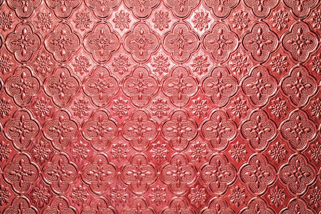 Textura de fundo vermelho padrão vintage na parede