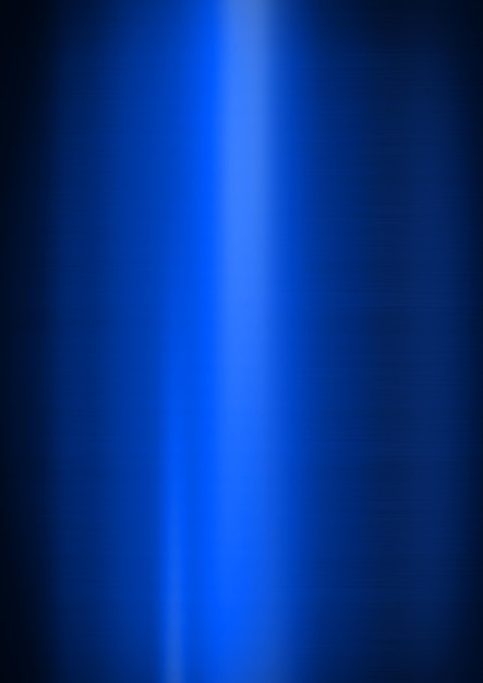 Foto textura de fundo vertical de metal escovado brilhante azul