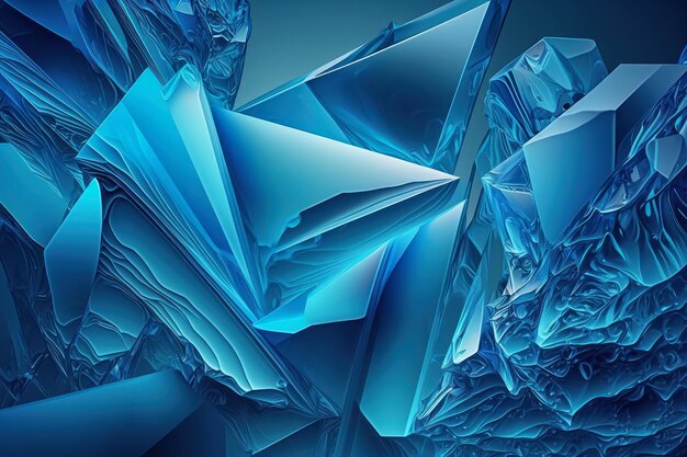 Textura de gelo azul elegante com um design geométrico suave