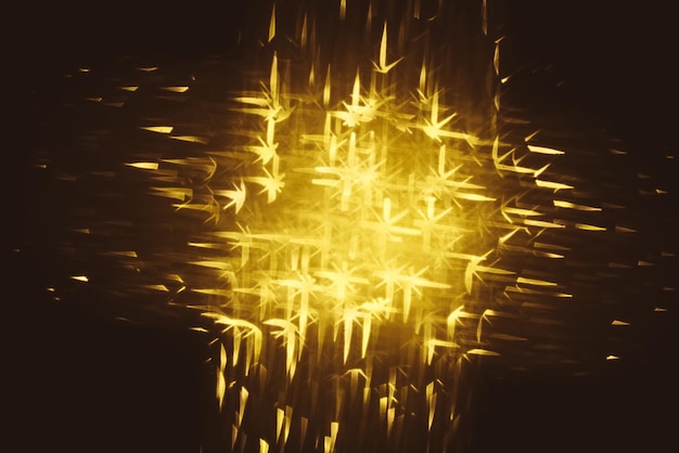 Foto textura de iluminação de brilho dourado fundo abstrato desfocado para aniversário de aniversário casamento véspera de ano novo ou natal