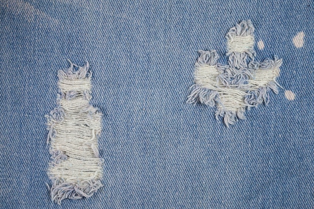 Textura de jeans rasgado