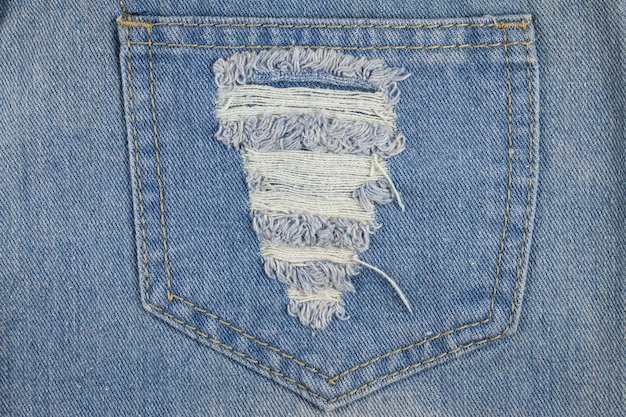 Textura de jeans rasgado