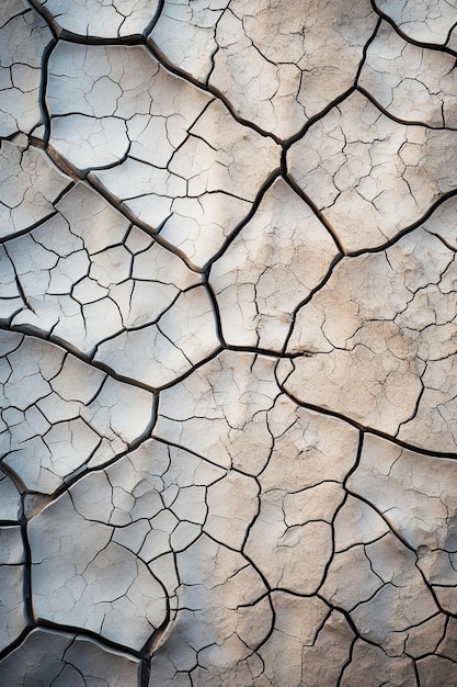 textura de lama seca rachada em um deserto