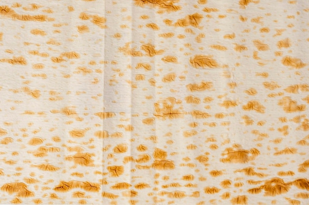 Textura de lavash de fundo de pão oriental fino tradicional recém-assado lavash armênio