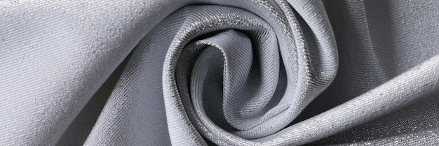 Textura de linho cinza ou uso de tecido de algodão de materiais naturais ecológicos