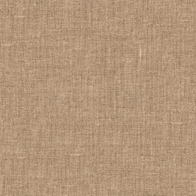Textura de linho sem costura Material têxtil grosseiro Fibra natural Tecido serapilheira de lona