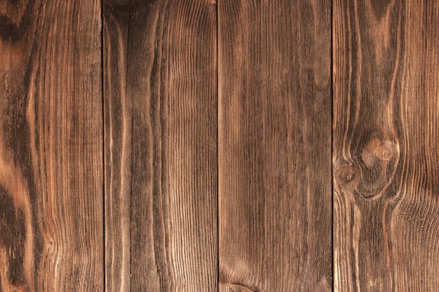 Textura de madeira marrom escura Fundo de mesa de madeira