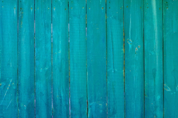 Textura de madeira pintada azul e turquesa vintage