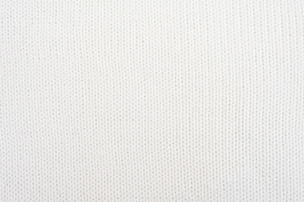 Textura de malha branca fundo branco de tricô