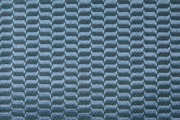 Textura de malha Textura de tecido jacquard com padrão geométrico azul cinza Padrão de mosaico de crochê