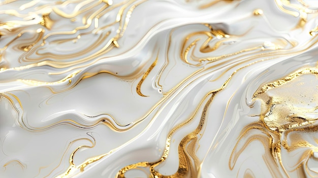 Textura de mármore branco e dourado