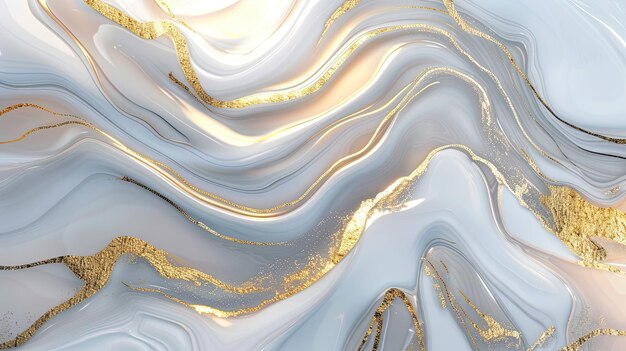 Textura de mármore branco e dourado