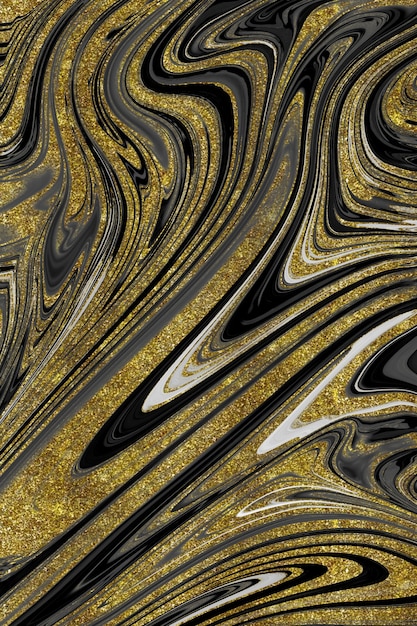 Textura de mármore preto e dourado